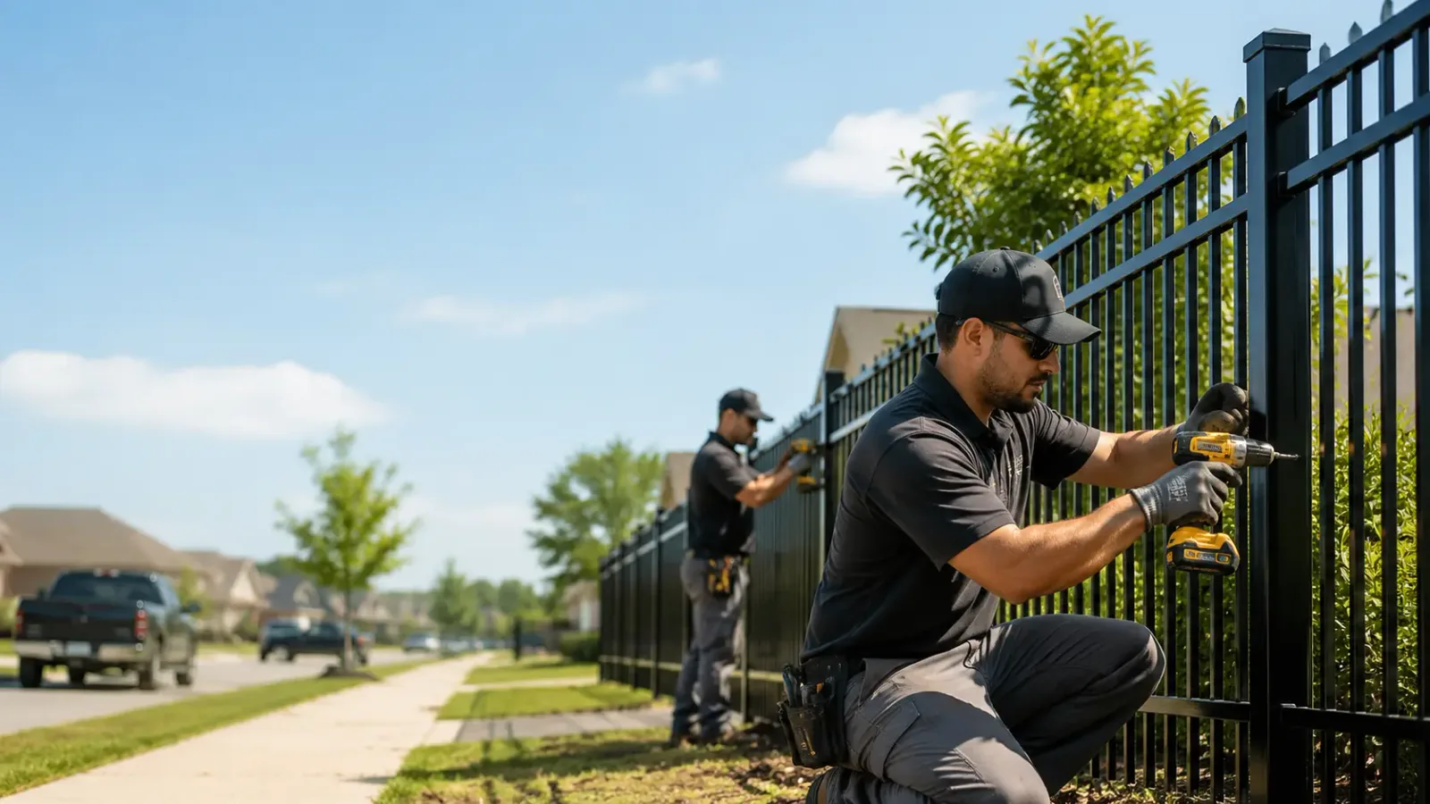 Metal Fence Installation in Plano, TX